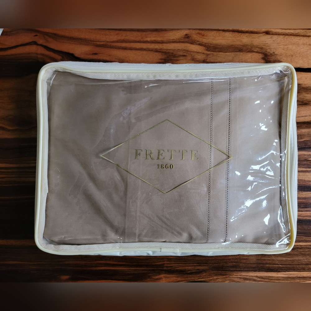 NEW Frette Doppio Ajour King Top Sheet